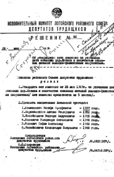 Память о Хатыни